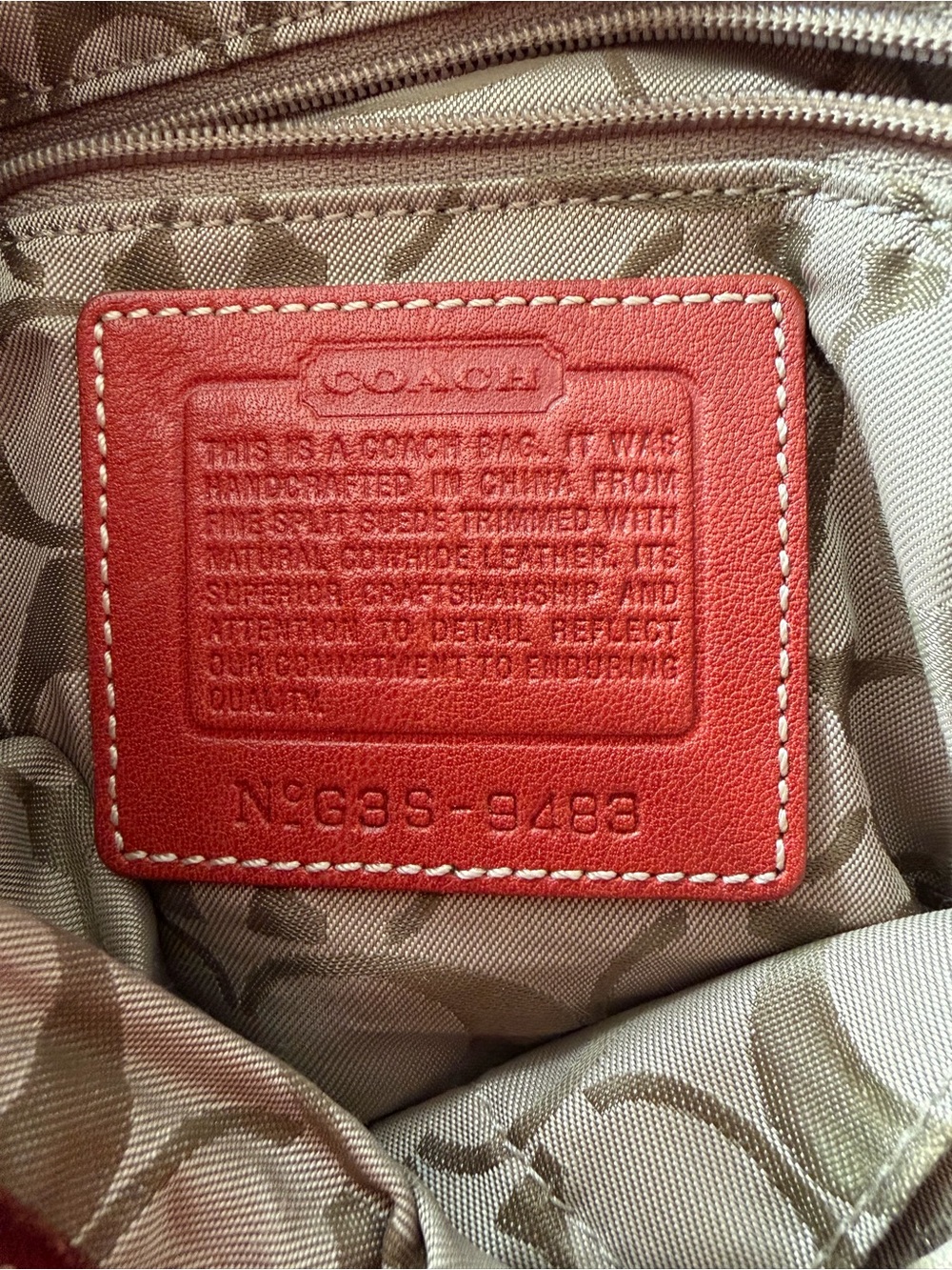 Coach Rich Brown Suede Crossbody Bag - Picture 10 of 10